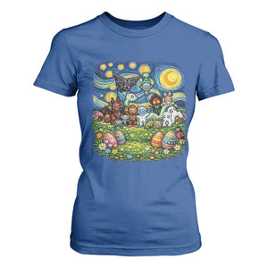 Funny Cryptid Starry Night Easter T Shirt For Women Monster Lover Gift TS12 Royal Blue Print Your Wear