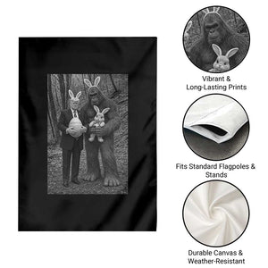 Funny Bigfoot And Trump Easter Selfie Gift Garden Flag TS12 Print Your Wear