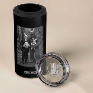 Funny Bigfoot And Trump Easter Selfie Gift 4 in 1 Can Cooler Tumbler TS12 Print Your Wear