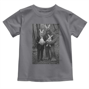 Funny Bigfoot And Trump Easter Selfie Gift Toddler T Shirt TS12 Charcoal Print Your Wear