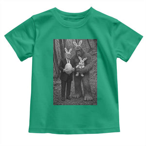 Funny Bigfoot And Trump Easter Selfie Gift Toddler T Shirt TS12 Irish Green Print Your Wear