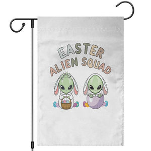 Funny Easter Alien Squad Bunny Ears Gift Garden Flag TS12 White Print Your Wear