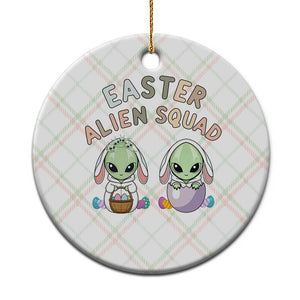 Funny Easter Alien Squad Bunny Ears Gift Ceramic Ornament TS12 1pc Christmas Plaid Print Your Wear