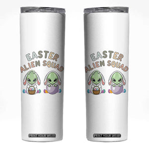 Funny Easter Alien Squad Bunny Ears Gift Skinny Tumbler TS12 White Print Your Wear