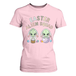 Funny Easter Alien Squad Bunny Ears Gift T Shirt For Women TS12 Light Pink Print Your Wear