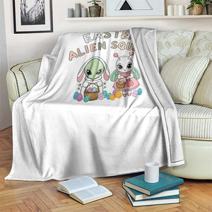 Easter Alien Squad Throw Blanket Funny UFO Lover Gift TS12 Print Your Wear