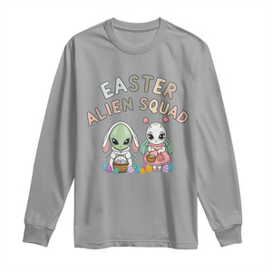 Easter Alien Squad Long Sleeve Shirt Funny UFO Lover Gift TS12 Sport Gray Print Your Wear