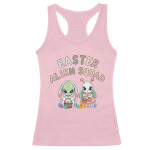 Easter Alien Squad Racerback Tank Top Funny UFO Lover Gift TS12 Light Pink Print Your Wear
