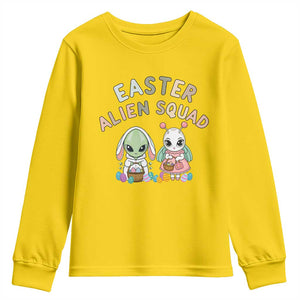 Easter Alien Squad Youth Sweatshirt Funny UFO Lover Gift TS12 Daisy Print Your Wear