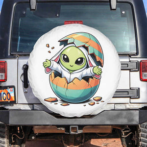 Funny Alien Bunny Ears Easter Spare Tire Cover Extraterrestrial Gift TS12 No hole White Print Your Wear