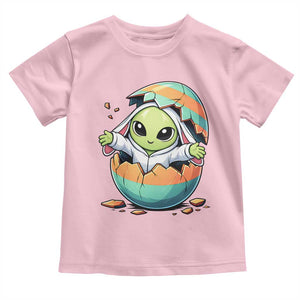 Funny Alien Bunny Ears Easter Toddler T Shirt Extraterrestrial Gift TS12 Light Pink Print Your Wear