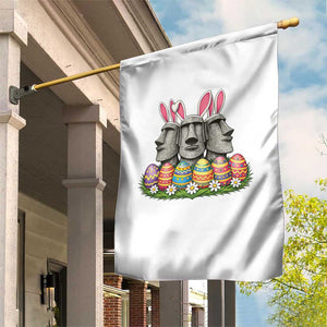 Easter Island Moai Bunny Ears Garden Flag Funny Archaeology Gift TS12 Print Your Wear