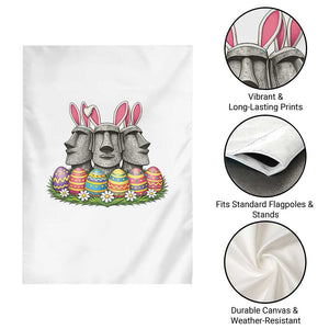 Easter Island Moai Bunny Ears Garden Flag Funny Archaeology Gift TS12 Print Your Wear