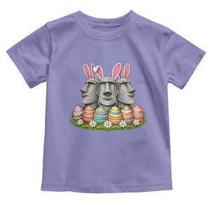 Easter Island Moai Bunny Ears Toddler T Shirt Funny Archaeology Gift TS12 Violet Print Your Wear