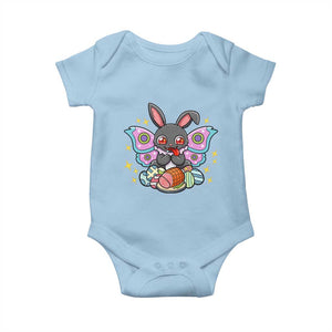 Funny Easter Bunny Mothman Loves Glazed Ham Baby Onesie TS12 Light Blue Print Your Wear