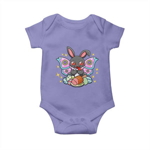 Funny Easter Bunny Mothman Loves Glazed Ham Baby Onesie TS12 Violet Print Your Wear