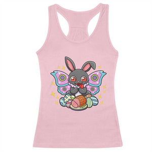 Funny Easter Bunny Mothman Loves Glazed Ham Racerback Tank Top TS12 Light Pink Print Your Wear