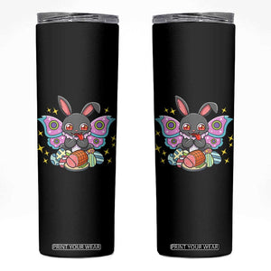 Funny Easter Bunny Mothman Loves Glazed Ham Skinny Tumbler TS12 Black Print Your Wear