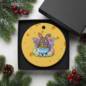 Funny Easter Mothman Eating Ramen Ceramic Ornament Cryptid Lover Gift TS12 1pc Yellow Cheese Print Your Wear