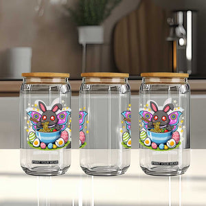 Funny Easter Mothman Eating Ramen Glass Can Cryptid Lover Gift TS12 Print Your Wear