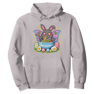 Funny Easter Mothman Eating Ramen Hoodie Cryptid Lover Gift TS12 Ice Gray Print Your Wear