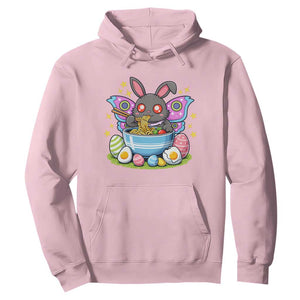 Funny Easter Mothman Eating Ramen Hoodie Cryptid Lover Gift TS12 Light Pink Print Your Wear