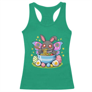 Funny Easter Mothman Eating Ramen Racerback Tank Top Cryptid Lover Gift TS12 Irish Green Print Your Wear