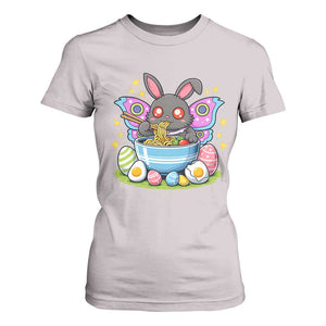Funny Easter Mothman Eating Ramen T Shirt For Women Cryptid Lover Gift TS12 Ice Gray Print Your Wear