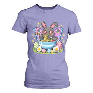 Funny Easter Mothman Eating Ramen T Shirt For Women Cryptid Lover Gift TS12 Violet Print Your Wear