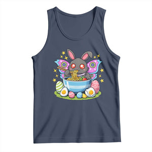 Funny Easter Mothman Eating Ramen Tank Top Cryptid Lover Gift TS12 Navy Print Your Wear