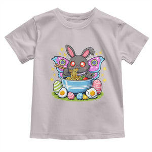 Funny Easter Mothman Eating Ramen Toddler T Shirt Cryptid Lover Gift TS12 Ice Gray Print Your Wear