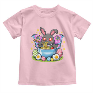Funny Easter Mothman Eating Ramen Toddler T Shirt Cryptid Lover Gift TS12 Light Pink Print Your Wear
