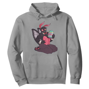 Sexy Easter Bunny Mothman Hoodie Cryptid Humor Gift TS12 Sport Gray Print Your Wear