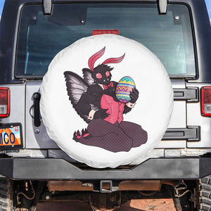 Sexy Easter Bunny Mothman Spare Tire Cover Cryptid Humor Gift TS12 No hole White Print Your Wear