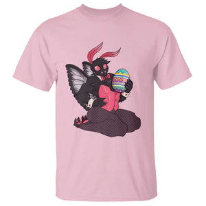 Sexy Easter Bunny Mothman T Shirt Cryptid Humor Gift TS12 Light Pink Print Your Wear