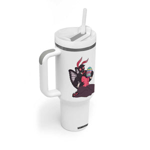 Sexy Easter Bunny Mothman Tumbler With Handle Cryptid Humor Gift TS12 Print Your Wear
