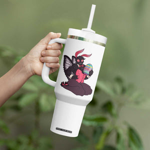 Sexy Easter Bunny Mothman Tumbler With Handle Cryptid Humor Gift TS12 Print Your Wear