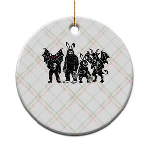 Funny Easter Cryptid Squad Ceramic Ornament Bigfoot Mothman Jersey Devil Chupacabra Gift TS12 1pc Christmas Plaid Print Your Wear