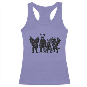 Funny Easter Cryptid Squad Racerback Tank Top Bigfoot Mothman Jersey Devil Chupacabra Gift TS12 Violet Print Your Wear