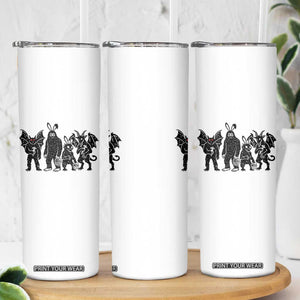 Funny Easter Cryptid Squad Skinny Tumbler Bigfoot Mothman Jersey Devil Chupacabra Gift TS12 Print Your Wear