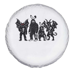 Funny Easter Cryptid Squad Spare Tire Cover Bigfoot Mothman Jersey Devil Chupacabra Gift TS12 Print Your Wear