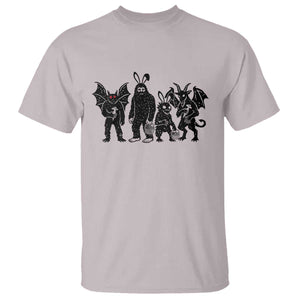 Funny Easter Cryptid Squad T Shirt Bigfoot Mothman Jersey Devil Chupacabra Gift TS12 Ice Gray Print Your Wear