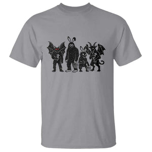 Funny Easter Cryptid Squad T Shirt Bigfoot Mothman Jersey Devil Chupacabra Gift TS12 Sport Gray Print Your Wear
