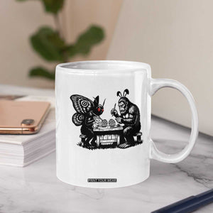 Funny Bigfoot And Mothman Egg Painting Coffee Mug Cryptid Easter Gift TS12 Print Your Wear