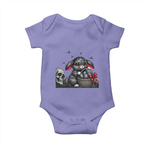 Gothic Easter Bunny Baby Onesie Dark Aesthetic Rabbit Gift TS12 Violet Print Your Wear