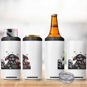 Gothic Easter Bunny 4 in 1 Can Cooler Tumbler Dark Aesthetic Rabbit Gift TS12 Print Your Wear
