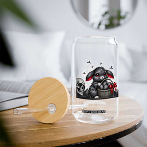 Gothic Easter Bunny Glass Can Dark Aesthetic Rabbit Gift TS12 Print Your Wear