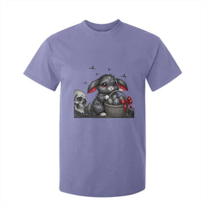 Gothic Easter Bunny T Shirt For Kid Dark Aesthetic Rabbit Gift TS12 Violet Print Your Wear