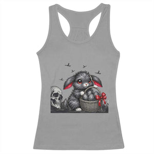 Gothic Easter Bunny Racerback Tank Top Dark Aesthetic Rabbit Gift TS12 Sport Gray Print Your Wear