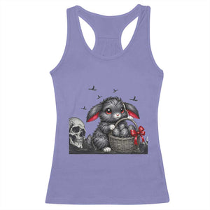 Gothic Easter Bunny Racerback Tank Top Dark Aesthetic Rabbit Gift TS12 Violet Print Your Wear